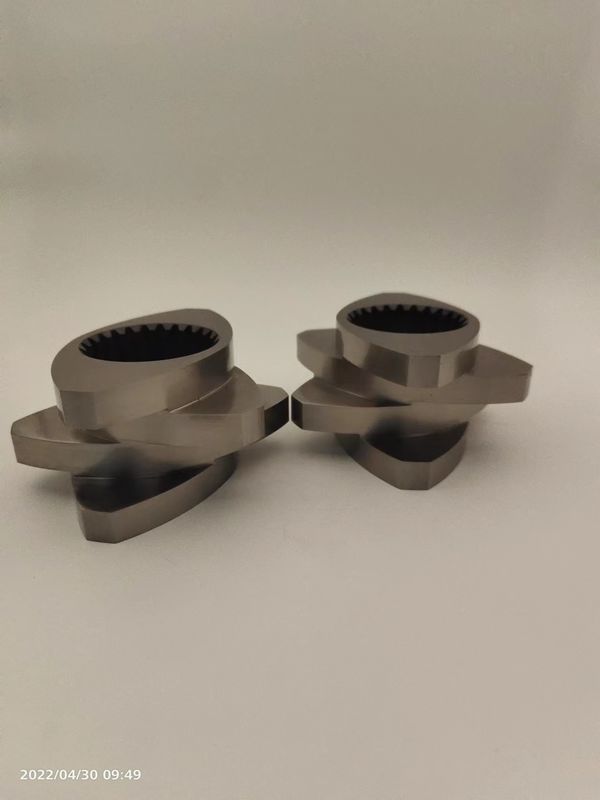 Chống ăn mòn Twin Screw Extruder Elements 12mm 600rpm Meshing Block Wear Resistant