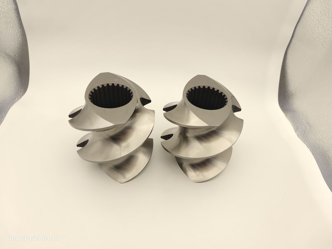 High Performance Twin Screw Extruder Teile Legierung importiert WR5 Material Schraubelemente
