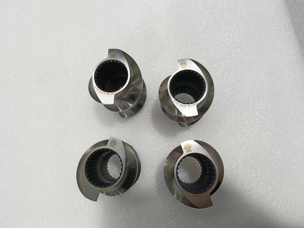 Customizable Flight Diameter Covey Screw Element Silver Precision Engineered for Industrial Applications and Performance