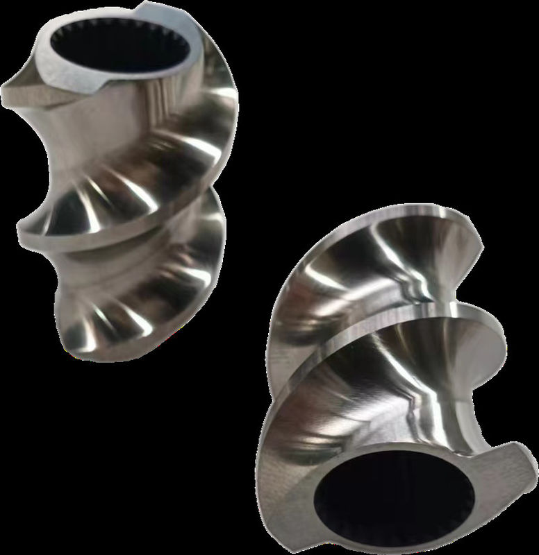 Schmelzzone Zwillingschraubenextruderteile 30° 45° 60° 90° Winkel Schrauben 71mm OD