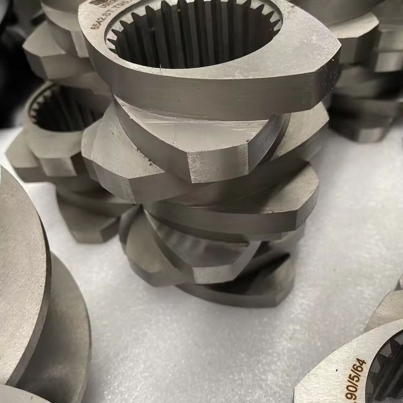 Segmento de elemento de parafuso para máquina de extrusão de parafuso duplo de alta precisão