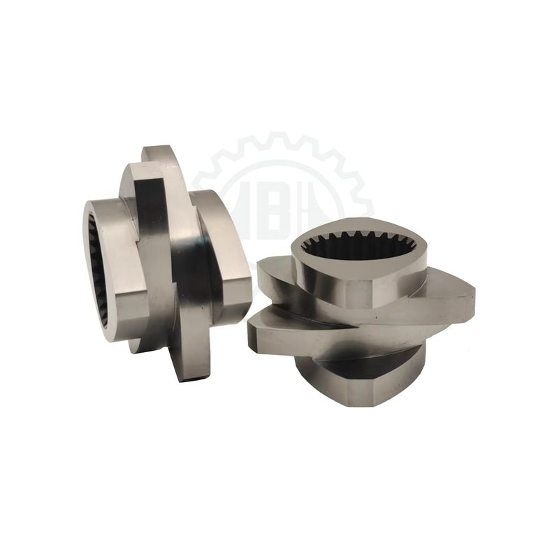 Các bộ phận trục vít đôi cấp thực phẩm với vật liệu thép không gỉ SUS304 và hệ thống điều khiển PLC đảm bảo vận hành