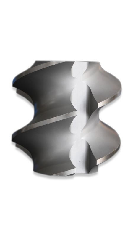 PP PE POM PVC PET Ko-dönen Çift Vidalı Plastik Makineleri için Vida Elemanları