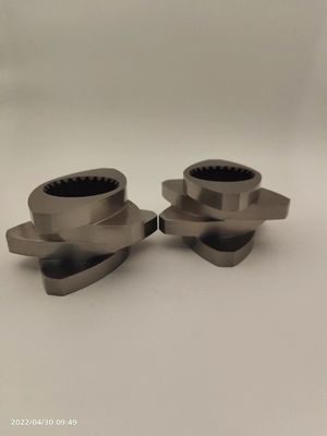 Resistente à corrosão Elementos de extrusão de parafuso duplo 12 mm 600 rpm Bloco de malha resistente ao desgaste