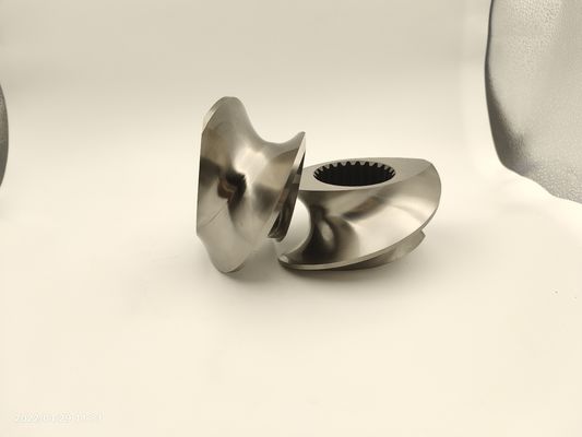 Zwei-Schraub-Extruder Granulator Zubehör Meshing Covey Schraubelement von 12 mm -300 mm