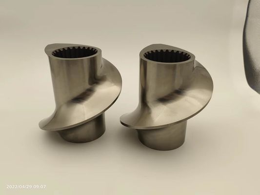 Leistritz Zse60 Co-Rotating Twin Screw Extruder Elementos de parafuso Diâmetro 59,6 mm