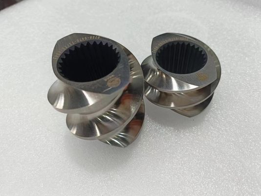 Silver Convey Screw Element Incorporating Flanged Installation Type and Metric Inch Thread Type Engineered for Material Conveying