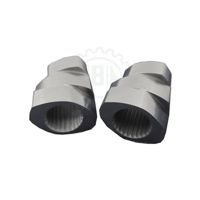 HRC58-62 Hardness Twin Screw Extruder Elements Modular Design Nitriding Chrome Plating Surface Treatment Ensuring Optimal Performance