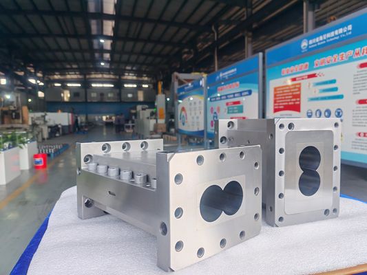 Kombinationszylinder für PP PVC PA PE Kunststoff-Doppelschneckenextruder-Maschine